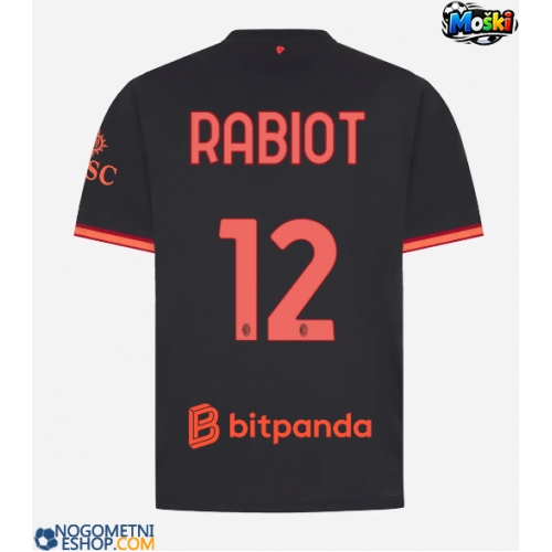 Moški Nogometni dresi AC Milan Adrien Rabiot #12 Tretji 2026-27 Kratek Rokav